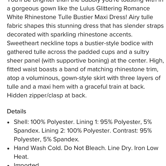 NWT Lulus wedding dress - Picture 6 of 7